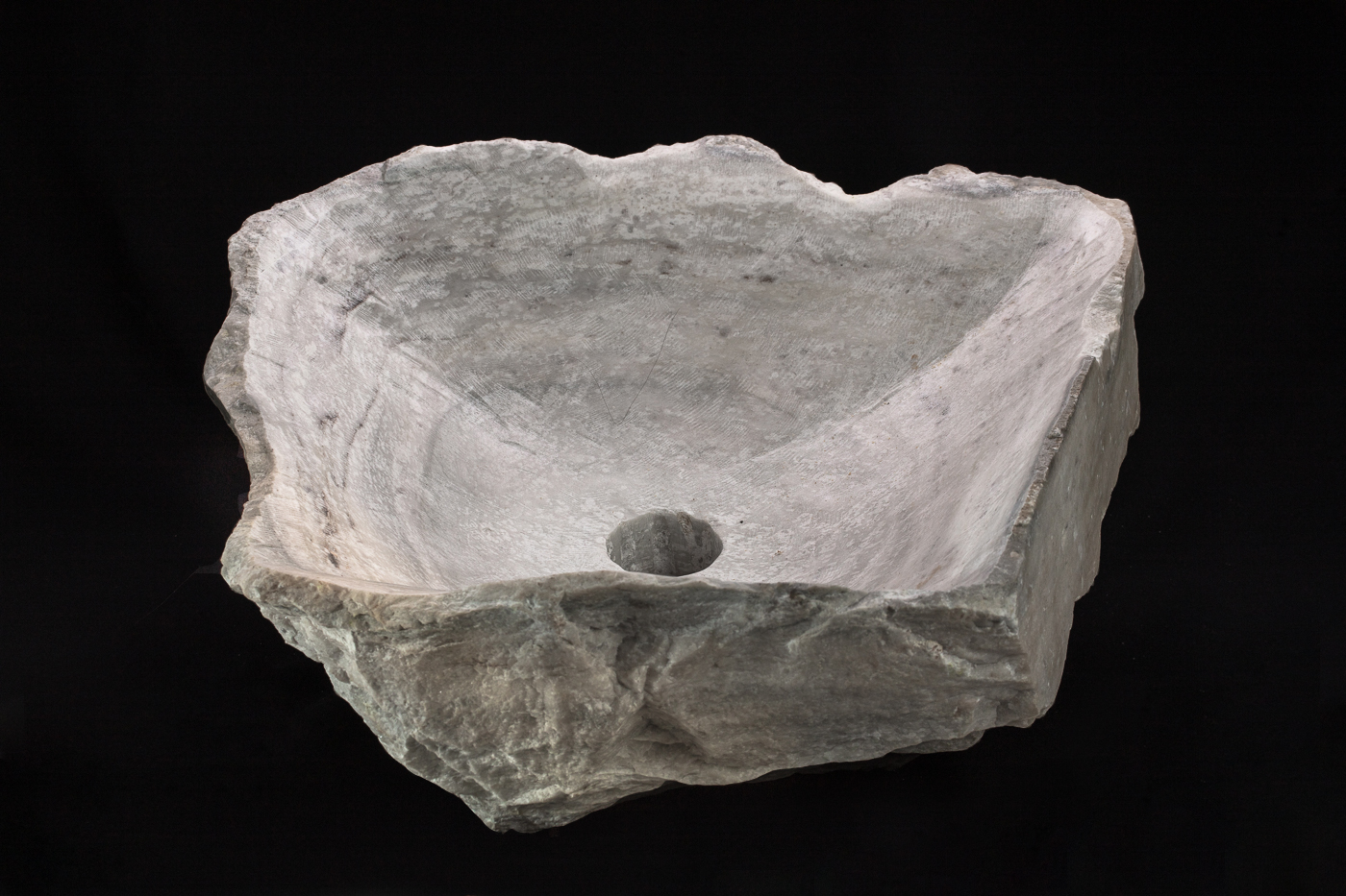 Lavamanos gris vista lateral